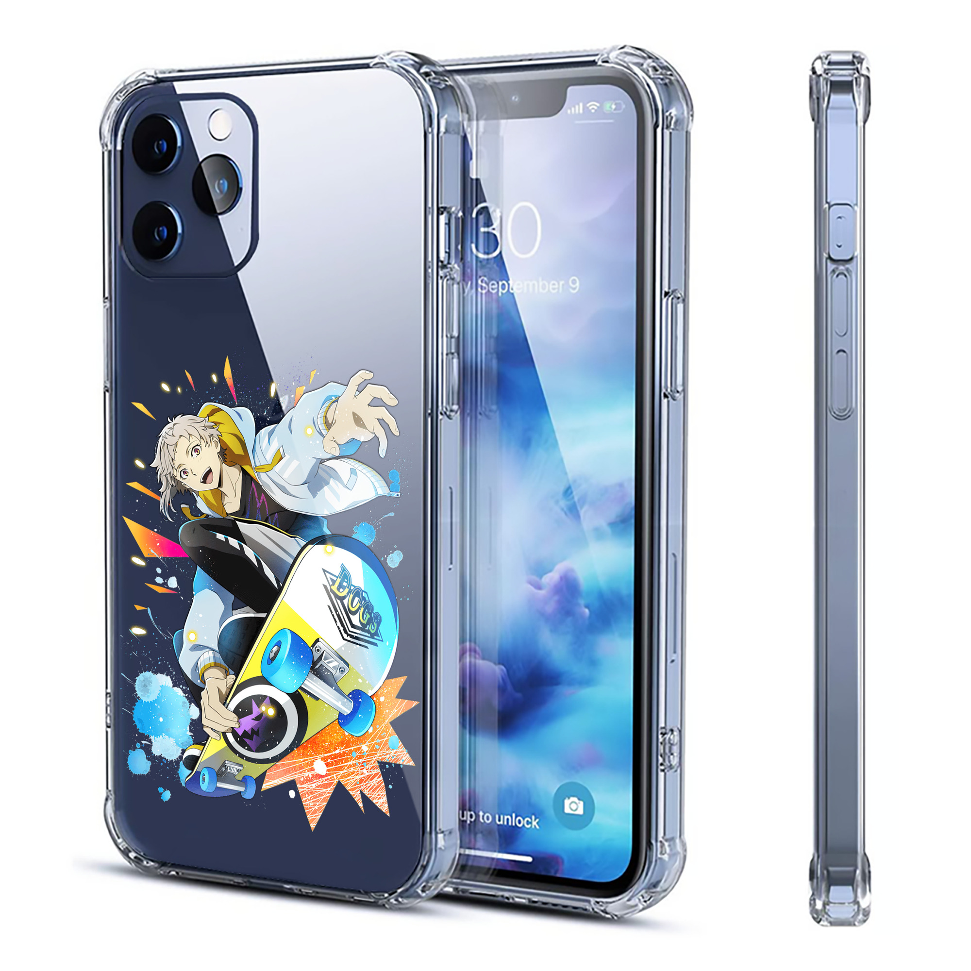 （画像用） 文豪ストレイドッグス Bungo Stray Dogs 【iPhone 12シリーズ対応】透明スマホケース（クリアソフトケース）